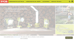 Desktop Screenshot of es.ryobitools.eu