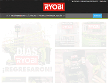 Tablet Screenshot of espanol.ryobitools.com